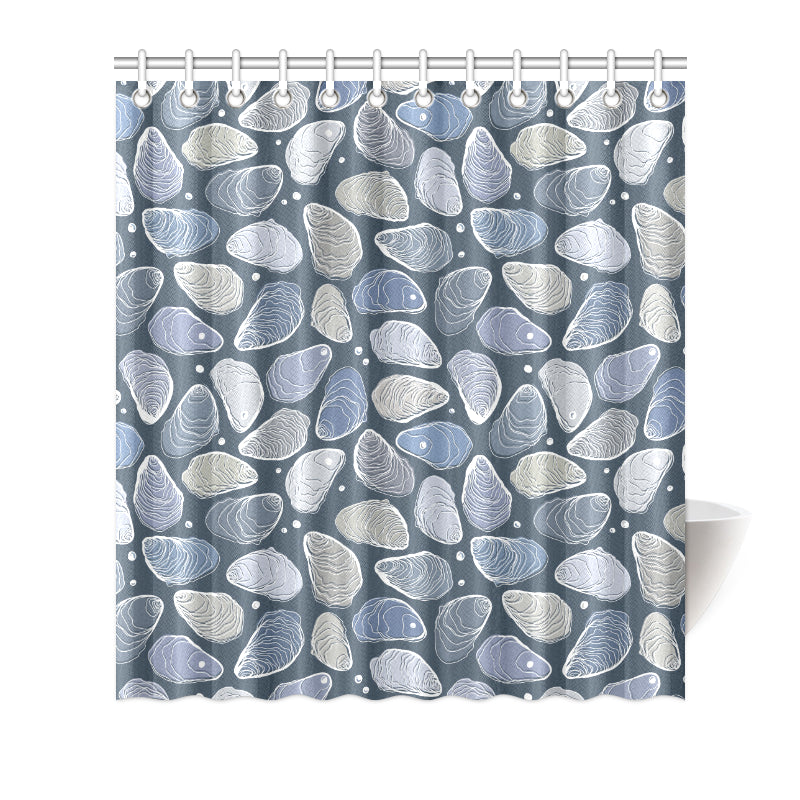 Oyster Pattern Print Design 02 Shower Curtain