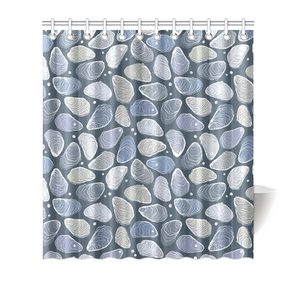 Oyster Pattern Print Design 02 Shower Curtain