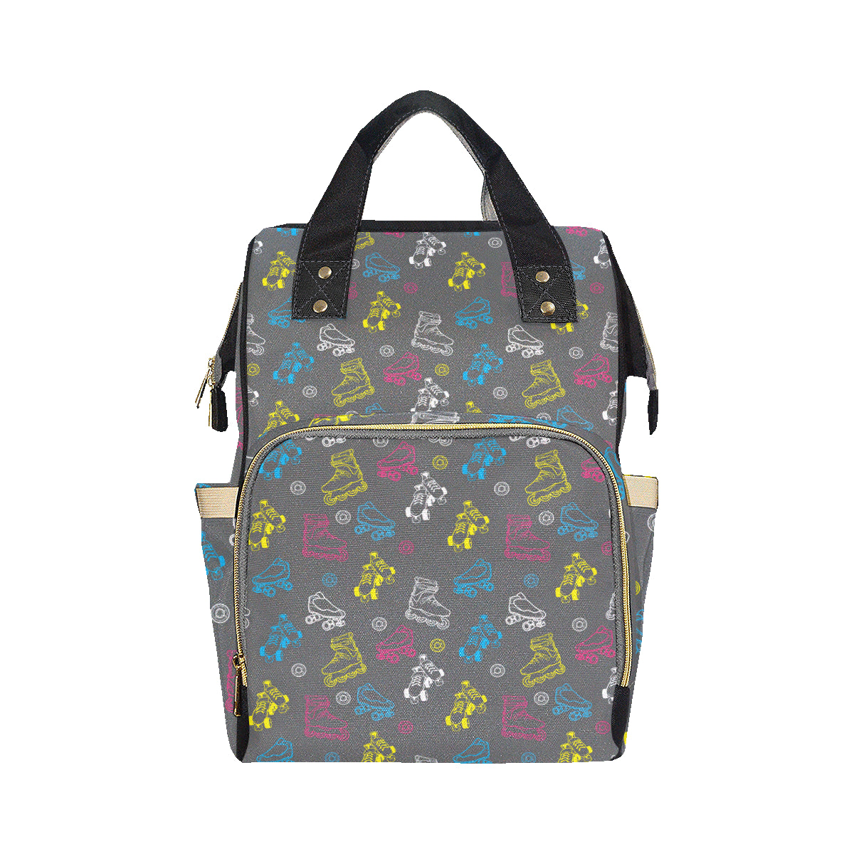 Roller skate Pattern Print Design A02 Diaper Bag Backpack