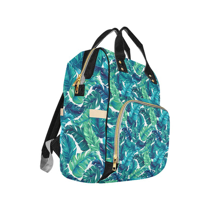 Brightness Tropical Palm Leaves Diaper Bag Backpack