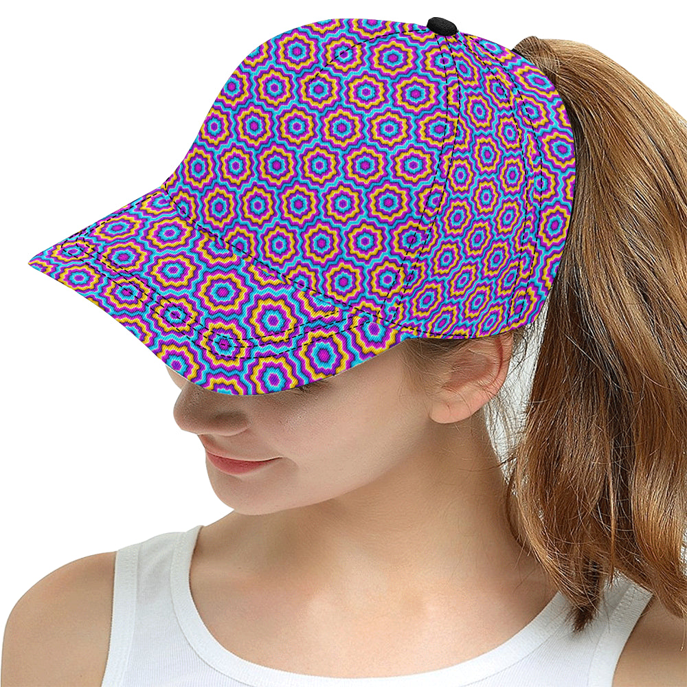 Optical illusion Techno Movement Snapback Cap