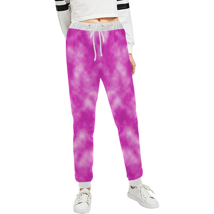 Tie Dye Pink Design Print Unisex Sweatpants