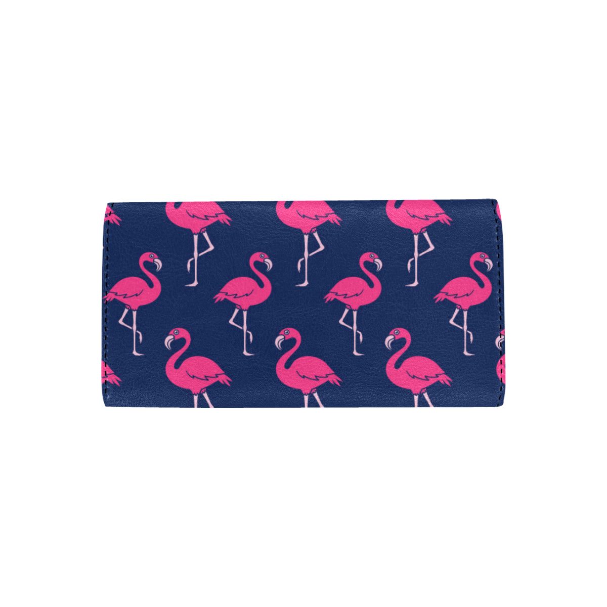Pink Flamingo Pattern Women's Trifold Wallet