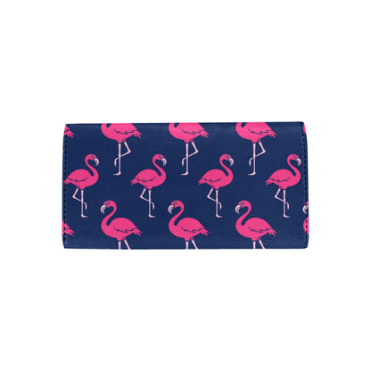Pink Flamingo Pattern Women's Trifold Wallet