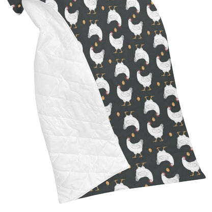 Chicken Pattern Print Design 06 Premium Quilt