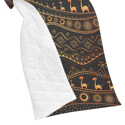 Gold African Design Premium Quilt