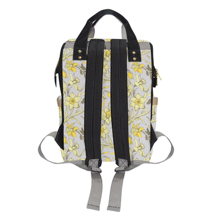 Daffodils Pattern Print Design DF05 Diaper Bag Backpack