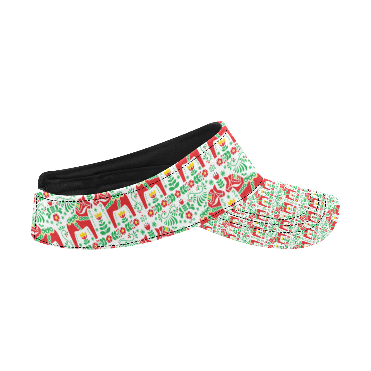 Swedish Dala Style Pattern Unisex Sun Visor