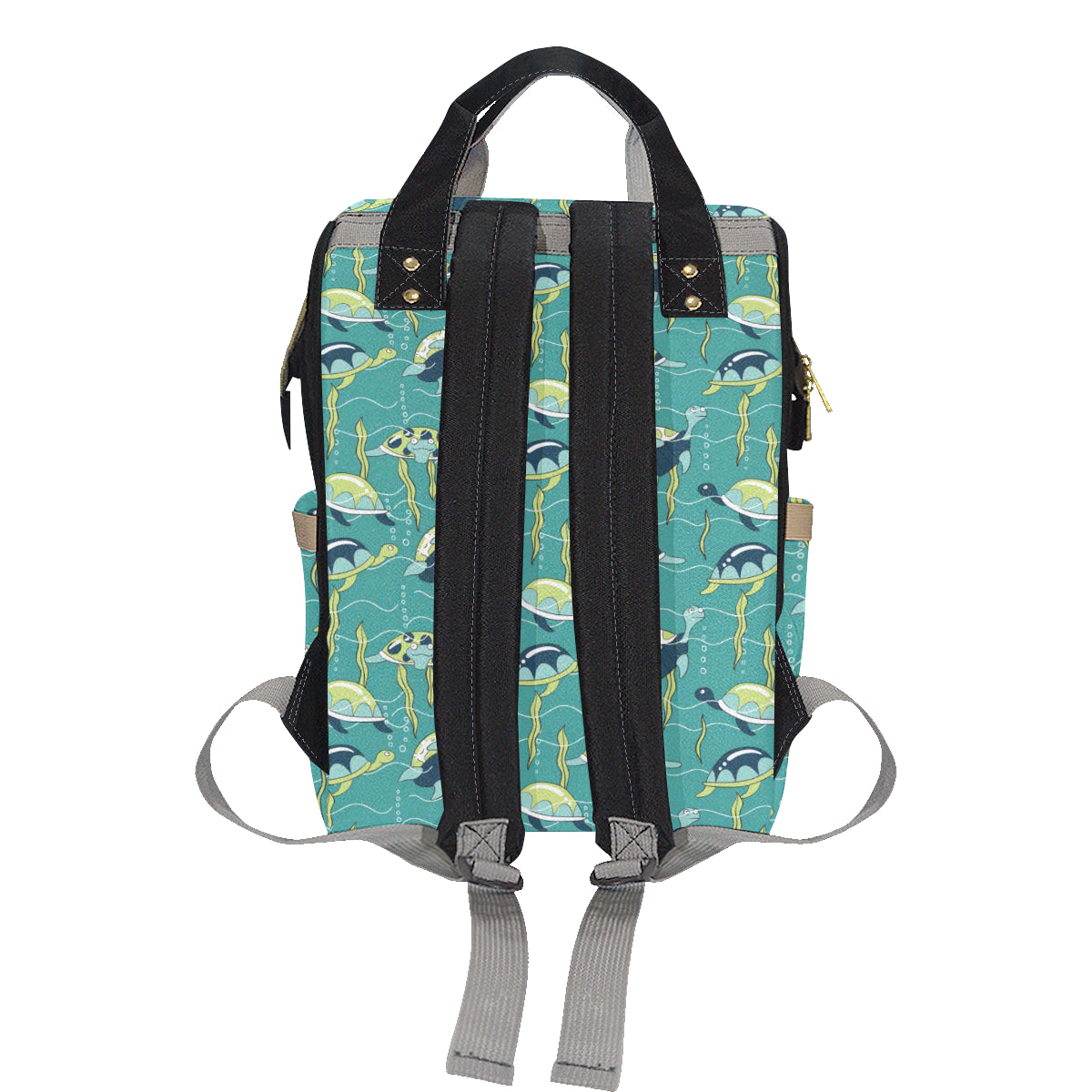 Sea Turtle Pattern Print Design T08 Diaper Bag Backpack