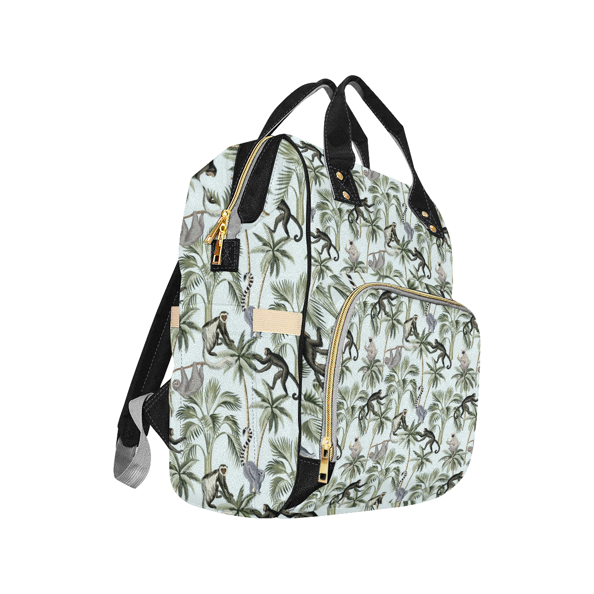 Rainforest Pattern Print Design RF04 Diaper Bag Backpack