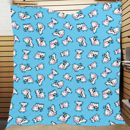 Cow Pattern Print Design 01 Premium Quilt