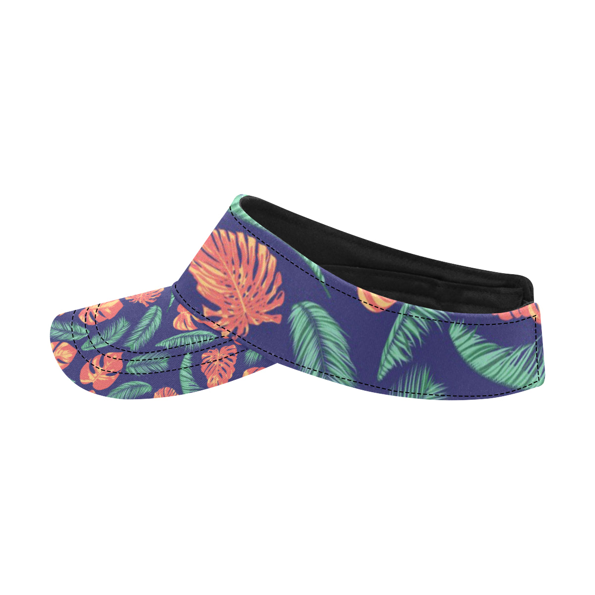 Palm Leaves Pattern Print Design PL011 Unisex Sun Visor