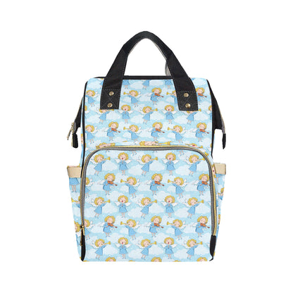 Angel Musician Pattern Print Design 09 Diaper Bag Backpack