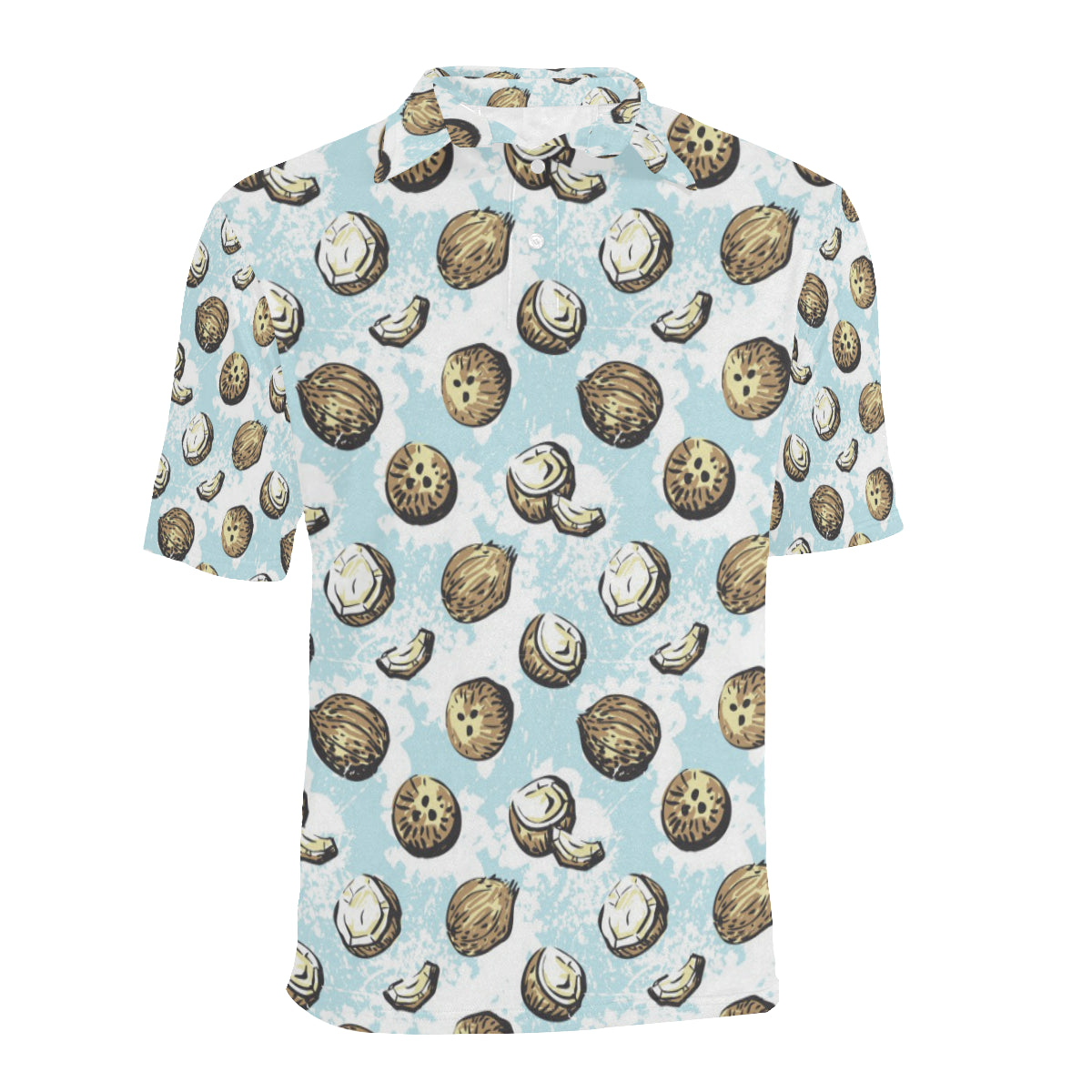 Coconut Pattern Print Design CN01 Men Polo Shirt
