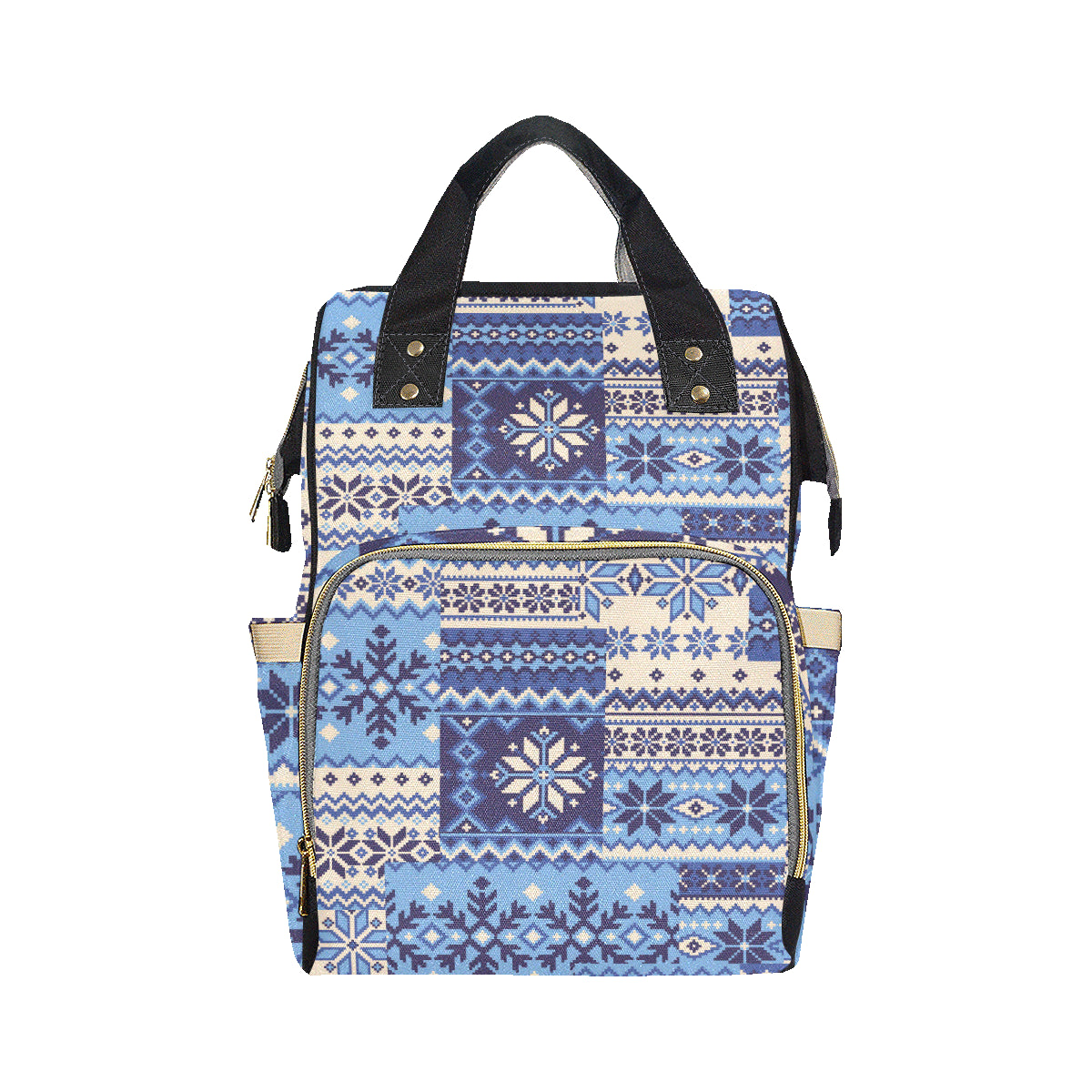 Nordic Pattern Print Design A04 Diaper Bag Backpack