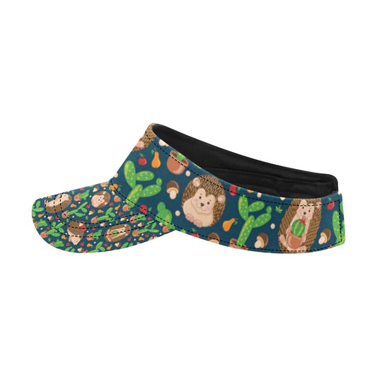 Hedgehog Cactus Pattern Print Design 04 Unisex Sun Visor