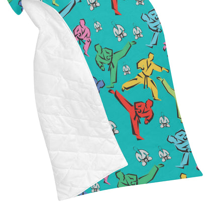Judo Pattern Print Design 01 Premium Quilt