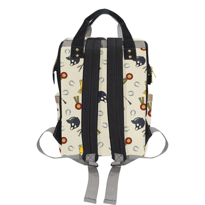 Equestrian Horseshoe Equipment Diaper Bag Backpack