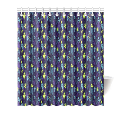 Shark Neon color Print Shower Curtain