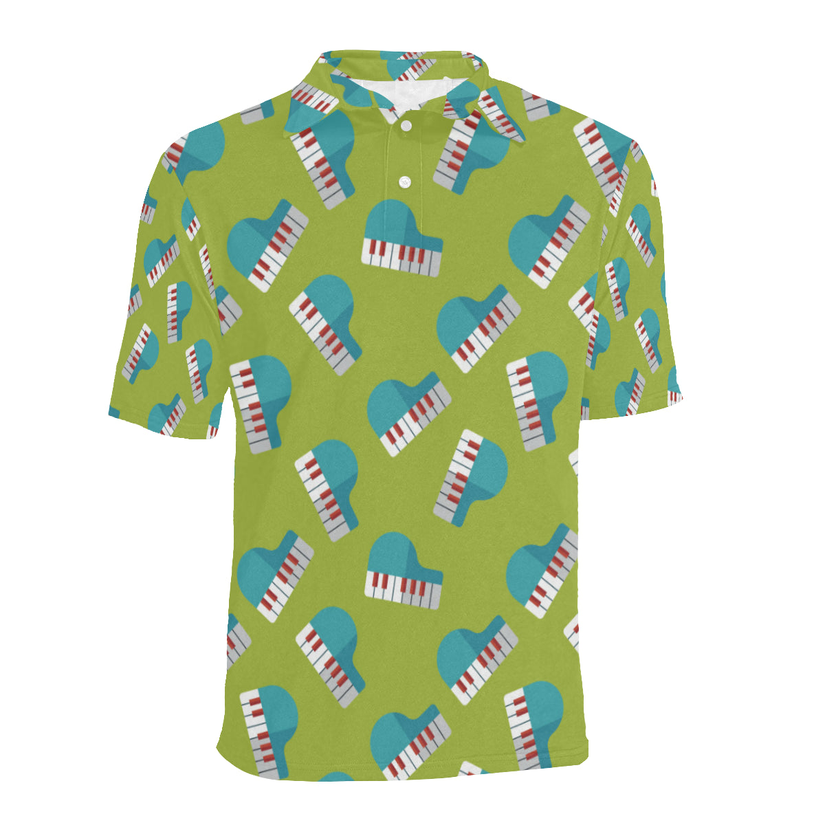 Piano Pattern Print Design 03 Men Polo Shirt