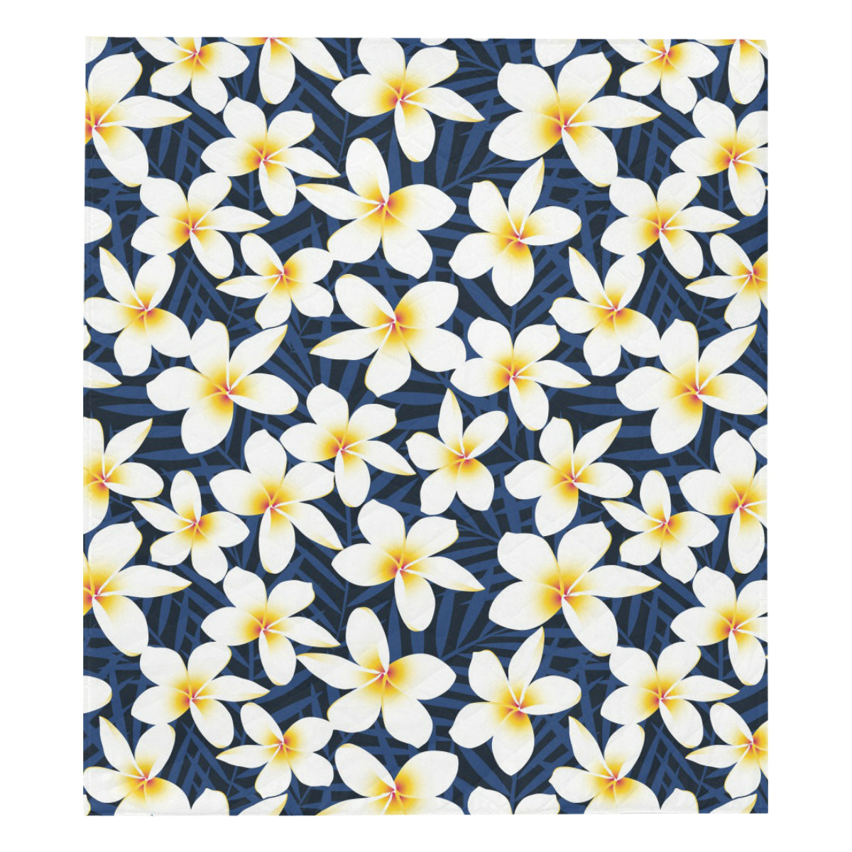Plumeria Pattern Print Design PM026 Premium Quilt