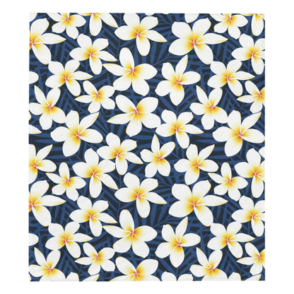 Plumeria Pattern Print Design PM026 Premium Quilt