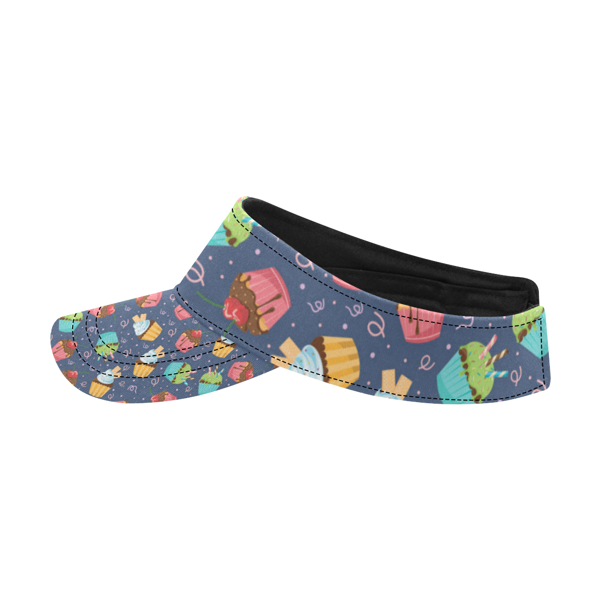 Cupcake Pattern Print Design 02 Unisex Sun Visor