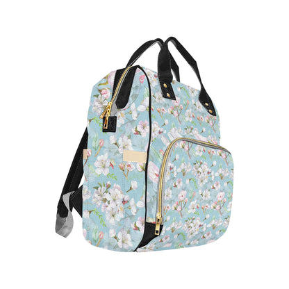 Apple blossom Pattern Print Design AB06 Diaper Bag Backpack