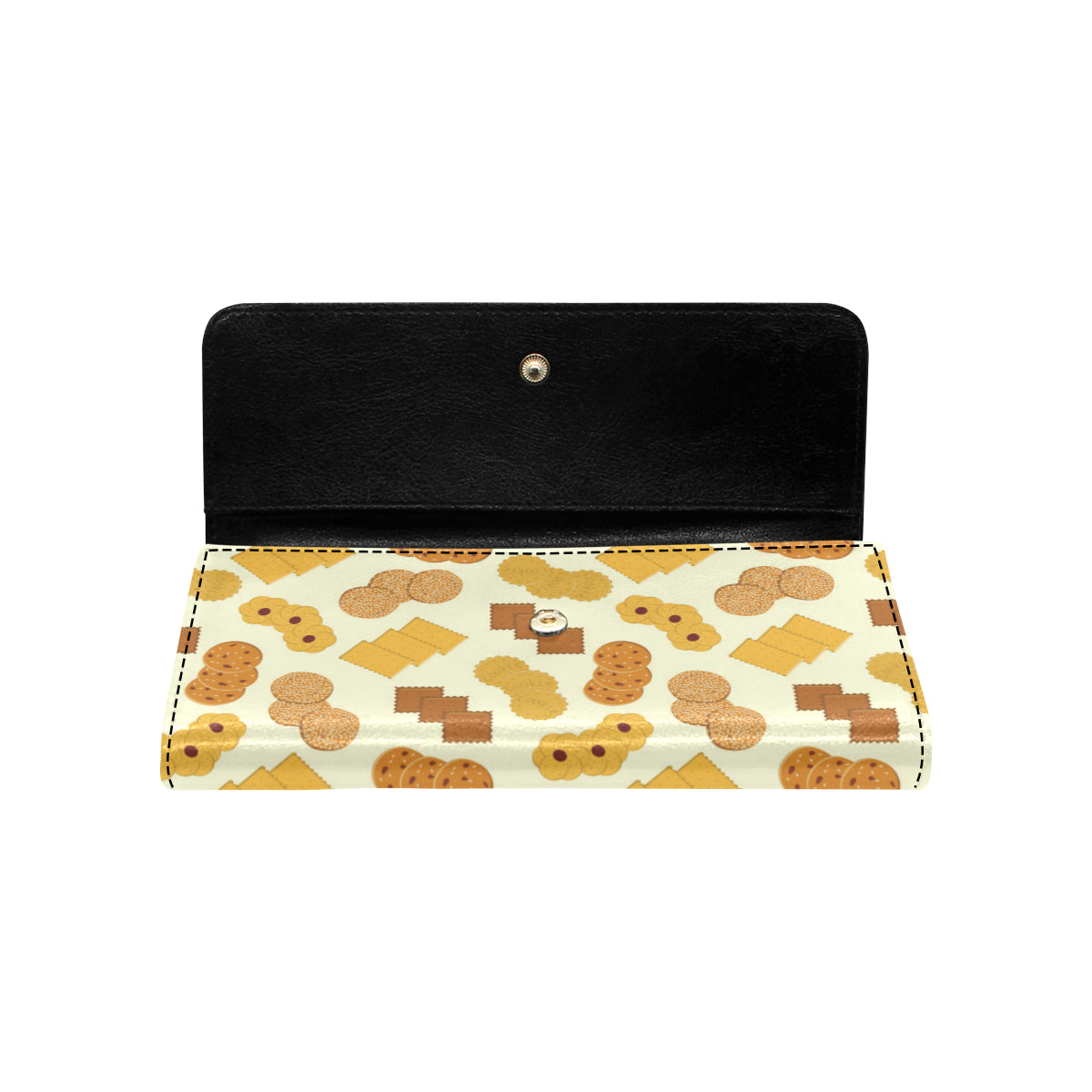 Cookie Pattern Print Design 06 Women's Trifold Wallet