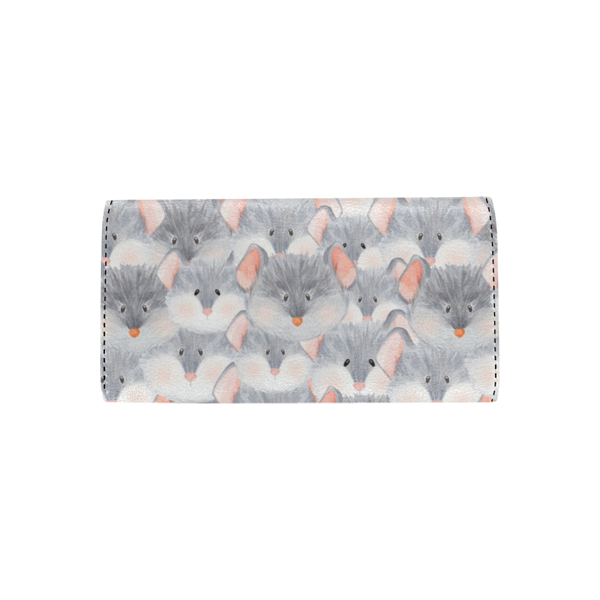 Rat Baby Pattern Print Design 02 Women's Trifold Wallet