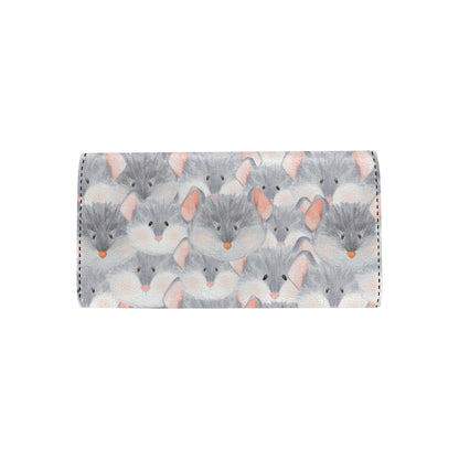 Rat Baby Pattern Print Design 02 Women's Trifold Wallet