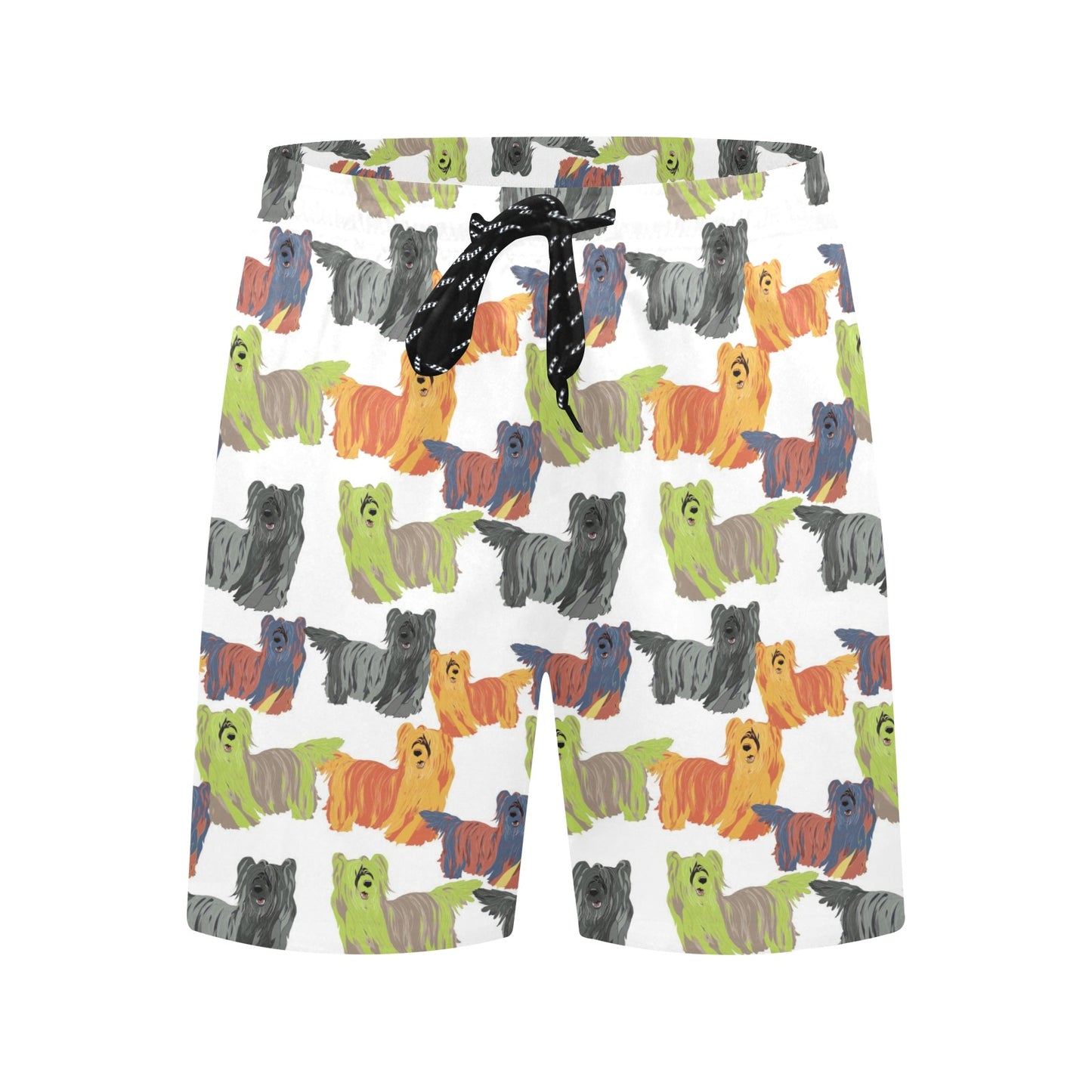 Skye Terriers Print Design LKS301 Men's Swim Trunks Beach Shorts