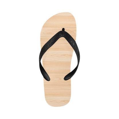 Wood Texture Print Design LKS302 Flip Flops