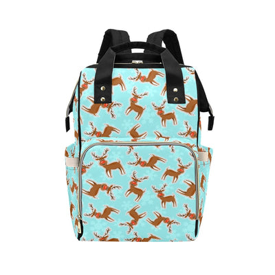 Reindeer Print Design LKS403 Diaper Bag Backpack