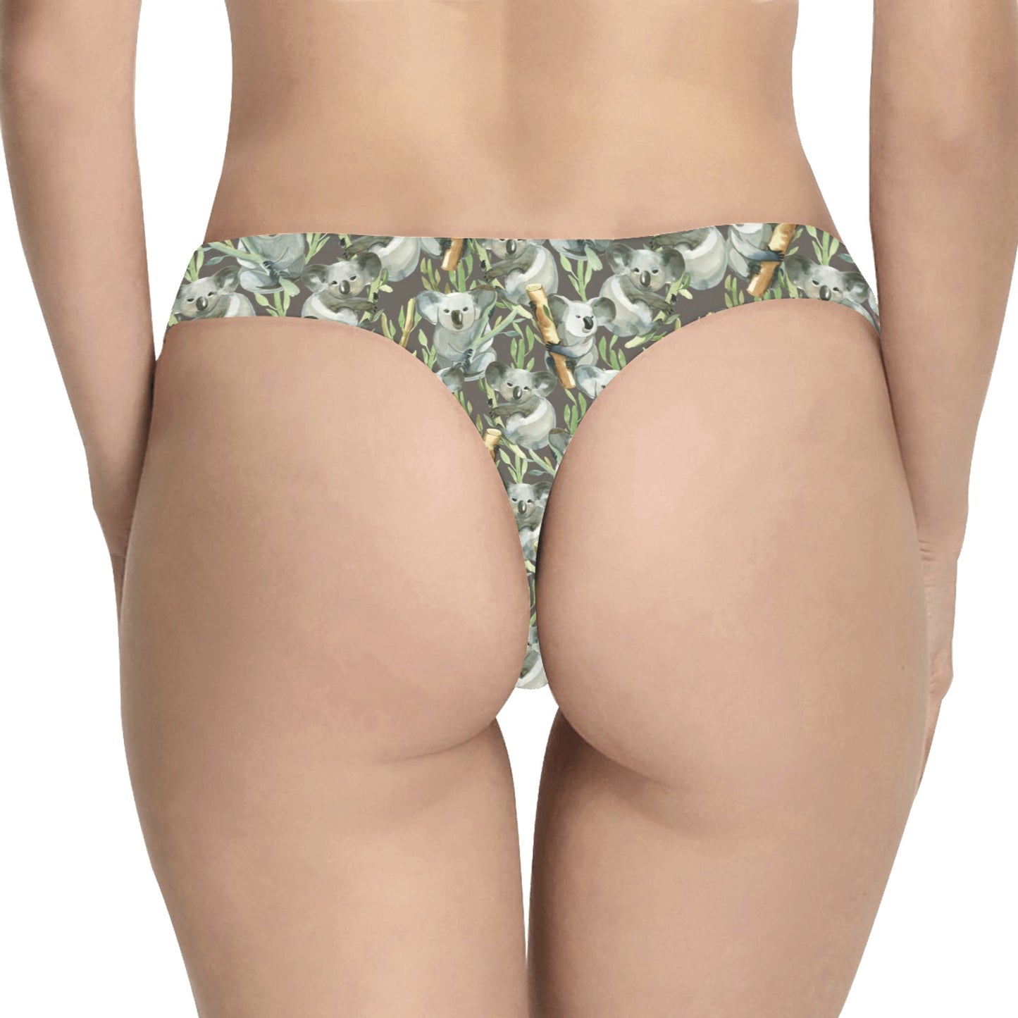 Koala Pattern Design Print Women's Thongs
