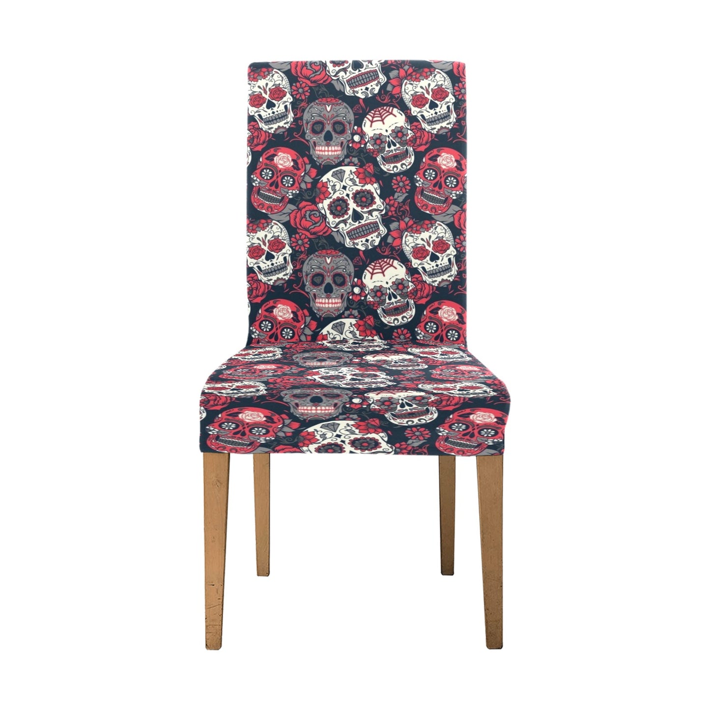 Sugar Skull Print Design LKS303 Dining Chair Slipcover
