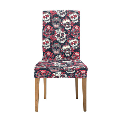 Sugar Skull Print Design LKS303 Dining Chair Slipcover