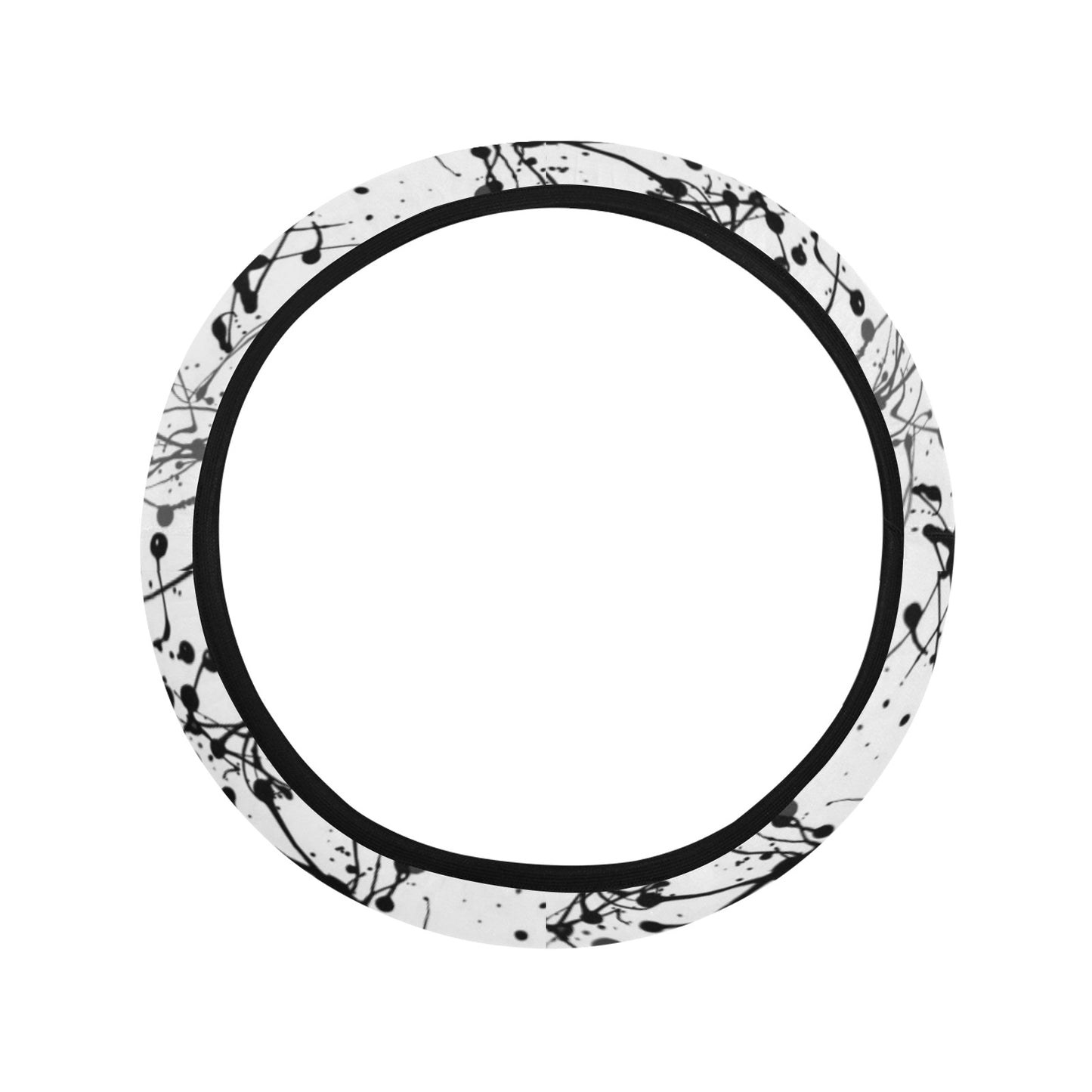 Splatter Print Design LKS305 Steering Wheel Cover with Elastic Edge