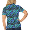 Abalone Pattern Print Design 03 Women's Polo Shirt