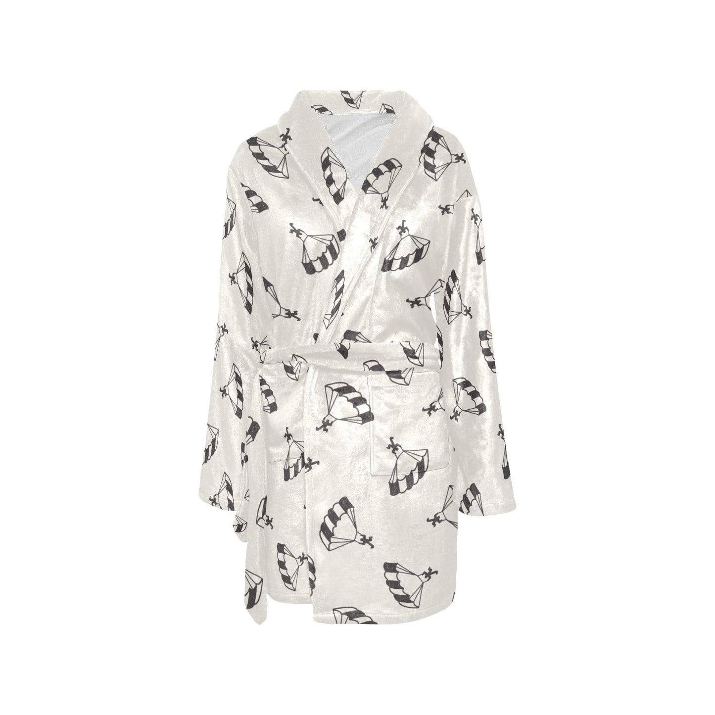 Skydiver Print Design LKS301 Women's Fleece Robe