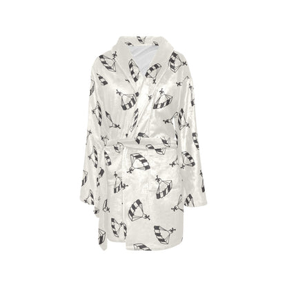 Skydiver Print Design LKS301 Women's Fleece Robe