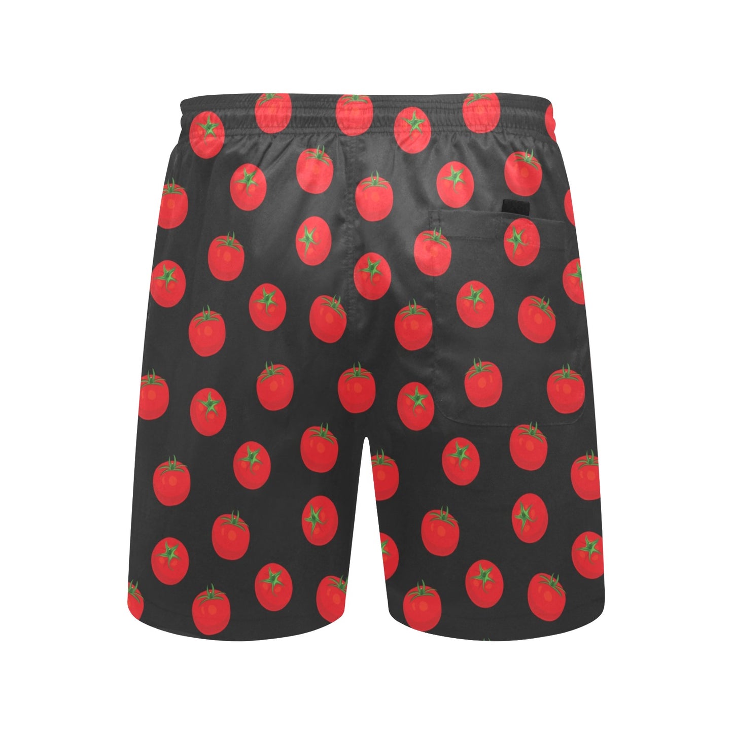Tomato Print Design LKS305 Men's Swim Trunks Beach Shorts