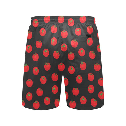 Tomato Print Design LKS305 Men's Swim Trunks Beach Shorts