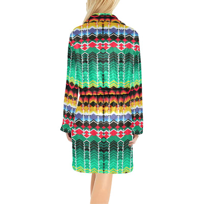 Serape Print Design LKS307 Women's Fleece Robe