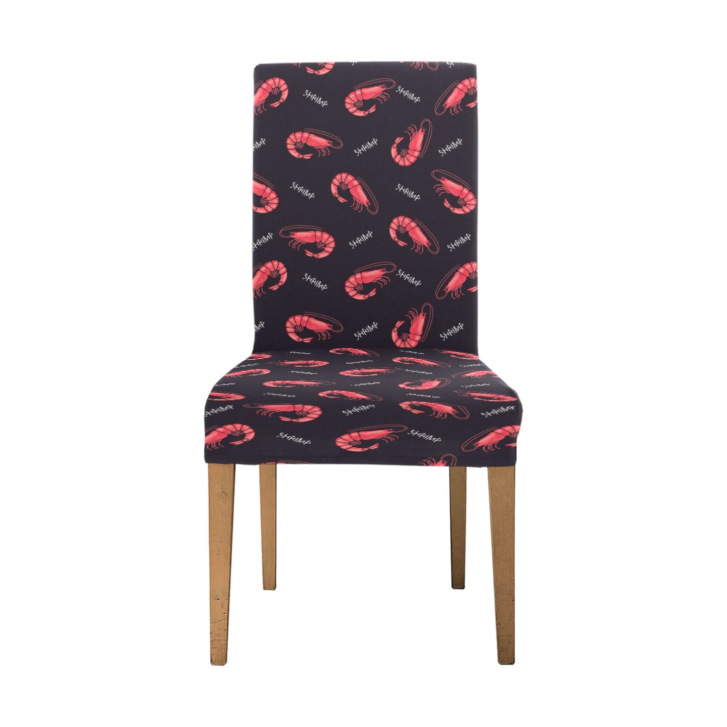 Shrimp Print Design LKS302 Dining Chair Slipcover