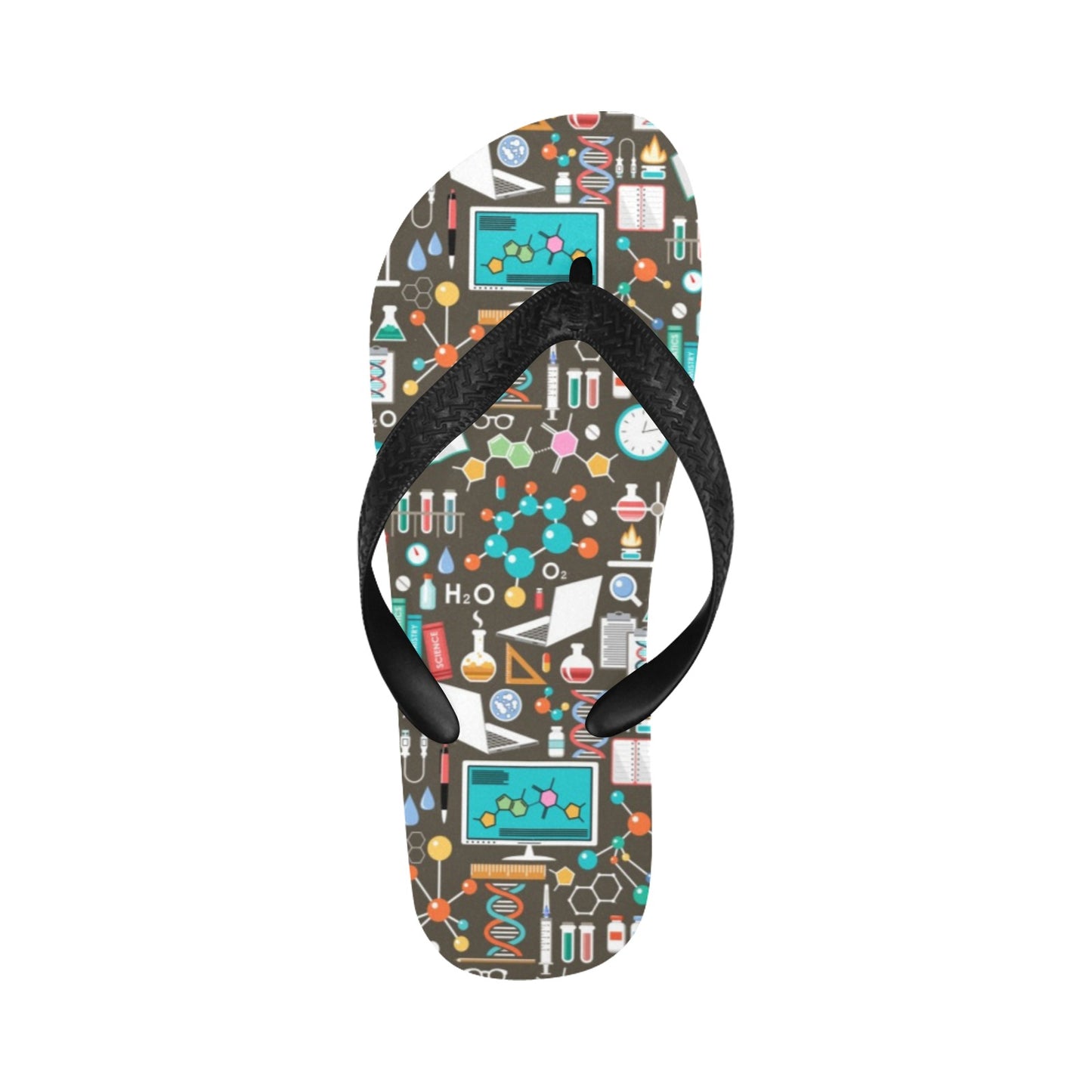 Science Print Design LKS303 Flip Flops