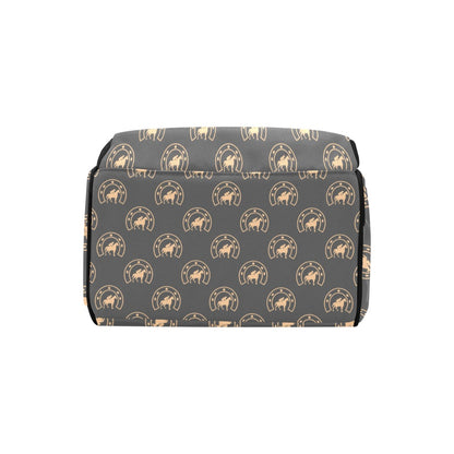 Horseshoe Print Design LKS306 Diaper Bag Backpack