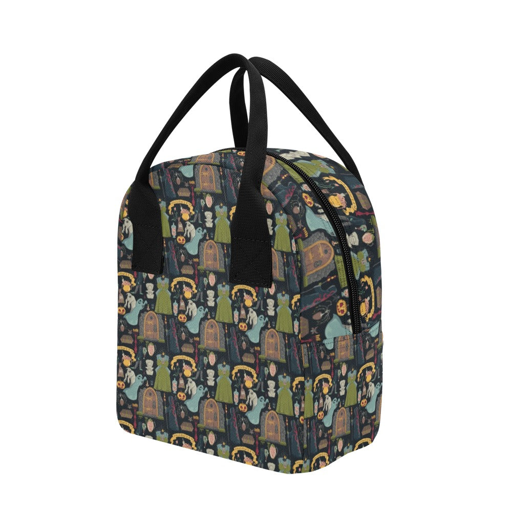Creepy Halloween Print Design LKS304 Insulated Lunch Bag