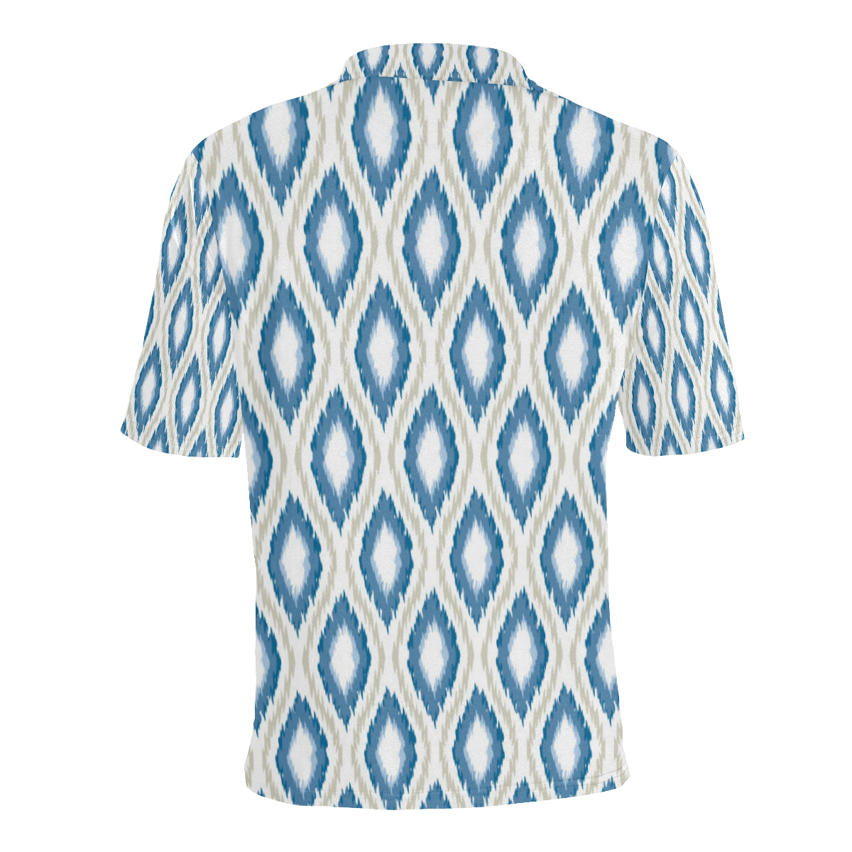 Ikat Pattern Print Design 02 Men Polo Shirt