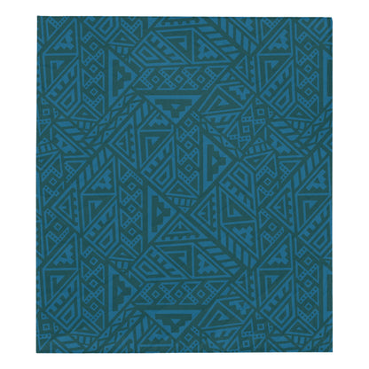 Maori Pattern Print Design 03 Premium Quilt
